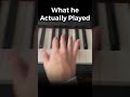What he ACTUALLY played 🐱(Keyboard Cat Legend) #shorts28 #piano