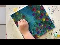 EASY Sponge Painting Technique For Abstract Art / Acrylic Painting Ideas On Canvas