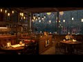 4K Cozy Coffee Shop with Smooth Piano Jazz Music - Background Instrumental to Relax, Study, Work