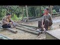 Complete outdoor bathroom & toilet - Daily life on the farm | Hà Tòn Chài