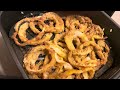 How to Make  Crunchy Onion 🧅 Rings using Air Fryer.