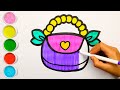 Drawing house shapes, acrylic paint, paints and brushes, easy for kids