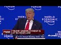 Watch President Donald Trump's full speech at the Davos World Economic Forum