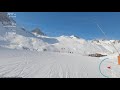 GoPro Génépy, la plus longue piste bleue de Tignes, en intégrale