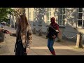 PEOPLE STARTED DANCING ON THE STREET WHEN THEY HEARD THE SPIDERMAN ACCORDIONIST
