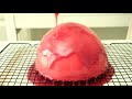 Amazing White Forest Cake Recipe | Cherry Chocolate Glaze | How to Make a Dome Cake