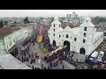 Vista aérea salida Jesús de los milagros, Domingo de Ramos 2024 San José