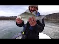 Insane December bite (Ohio river) fishing submerged trees, Catch & Cook