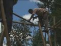 Indonesia: building bamboo shelters
