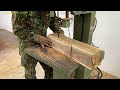 Woodworking Masterpiece With Strange Tree Stump // A Sturdy Wooden Table For The Garden To Look New