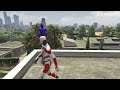 GTA 5 SPIDERMAN POWERFUL BLOWS TO SUPERHEROES (Falls Ragdolls Moments)