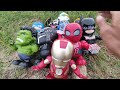 Avengers Action Figures, Iron Man, Hulk, Black Panther, Captain America, Spider Man