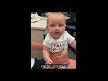 Baby girl hears dad's voice for the first time with her new hearing aids. 😍 #Shorts