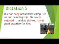 English Listening practice: Intermediate Dictation 80 Simple past verbs