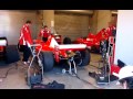 Ferrari F1 car (v10) in Laguna Seca garage