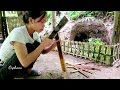 FULL VIDEO - 120 Days of Girl Building a Life Alone in the Forest, Bad Guys Attack & Final Tears