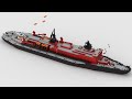 Arktika Class Soviet Nuclear Icebreaker / Lego MOC Speed Build