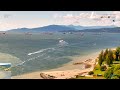 Barge 2...... a close call! - LIVE English Bay Vancouver