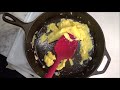 Perfect Cast Iron Scrambled Eggs