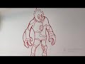 How to Draw Heat blast From Ben 10|| Ben 10 fire Alien#trending