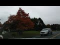 Driving in rain during fall