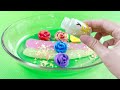 Rainbow SLIME: Hunting Numberblocks Dinosaur Eggs with CLAY Coloring! Satisfying ASMR Videos