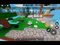 Beating a hacker Roblox Bedwars