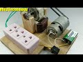 How to turn Microwave Copper Coil into a 220V Most Powerful Generator Using New Method.