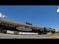 Union Pacific Trains - Eastbound (stopping for traffic) - Mixed Manifest - Granger, WY - MP 846.8