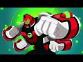 Ben 10: Reboot - All Omni-Kix Armored Four Arms Transformations (1080p60)