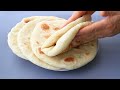 [No Oven ] Mix water with flour, the softest and healthy flatbread recipe you will ever make