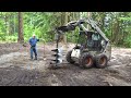 Building a Shop - Part 1 - Preparing The Site / Hyundai Excavator / Bobcat Auger