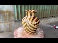 Amazing Woodturning Crazy - An Art Specially Designed By Craftsmen Working On Wood Lathe