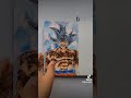 (ASMR) Drawing Goku Ultra Instinct💪 -Dragon Ball Super #shorts #asmr #dbs