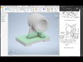 Simple 3D Modelling Part 5 Section B - Autodesk Inventor (Bearing Bracket & Shaft Support Design)