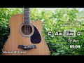 C Major Acoustic Guitar Backing Track with Cajon | Relax 1 Hour