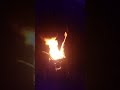 firebox burn at night