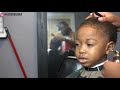 3 YEAR OLD GETS HIS FIRST HAIRCUT EVER!! BIG CHOP TRANSFORMATION!