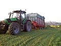 Silo fahren mit Deutz Agrotron 150