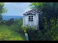 Acrylic landscape painting / easy for beginners