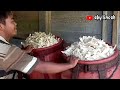 Proses pembuatan kerupuk Slondok di Purwogondo Sumurarum Grabag Magelang