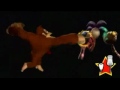 Donkey Kong violently attacks the Maraca Triplets for Five Minutes