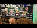 Fury press conference Belfast