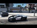 GTA 5 Mods - PLAY AS A COP MOD!! GTA 5 Police Lamborghini Aventador LSPDFR Mod!