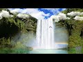 🧘‍♀️🎧Relaxing Soothing 432Hz Music Waterfall🦜Birds Song Sleep Meditation Spa Study +4 Healing Codes🔆