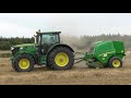 Harvest 2018 John Deere 6215R & F440R