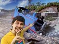 MrBeast Crashes Thomas the tank engine into a pit