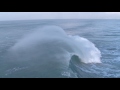 DRONE FOOTAGE OF MASSIVE WAVES IN NEWQUAY, CORNWALL, UK