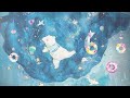 Universe Lullaby for Baby Sleep with Swimming Polar Bear 🌠🐾