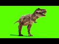 T-Rex Chase Green screen Jurassic world Dominion - with sound